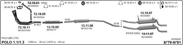 IMASAF 587000287 - Система випуску ОГ autocars.com.ua