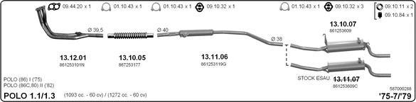 IMASAF 587000288 - Система випуску ОГ autocars.com.ua