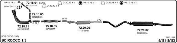 IMASAF 587000327 - Система випуску ОГ autocars.com.ua