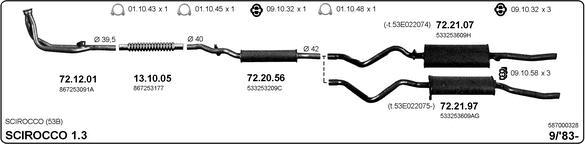 IMASAF 587000328 - Система випуску ОГ autocars.com.ua