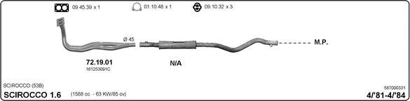 IMASAF 587000331 - Система випуску ОГ autocars.com.ua