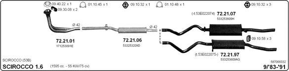 IMASAF 587000332 - Система випуску ОГ autocars.com.ua