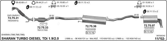 IMASAF 587000342 - Система випуску ОГ autocars.com.ua