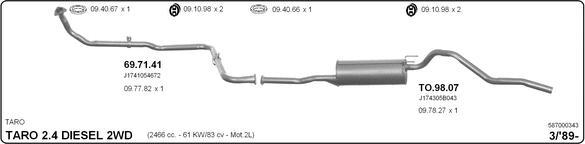 IMASAF 587000343 - Система випуску ОГ autocars.com.ua