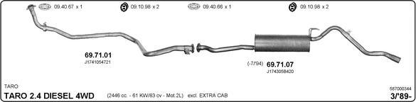 IMASAF 587000344 - Система випуску ОГ autocars.com.ua