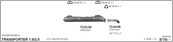 IMASAF 587000360 - Система випуску ОГ autocars.com.ua