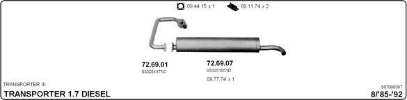 IMASAF 587000367 - Система випуску ОГ autocars.com.ua