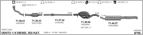 Imasaf 587000418 - Система випуску ОГ autocars.com.ua