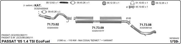 Imasaf 587000452 - Система выпуска ОГ avtokuzovplus.com.ua