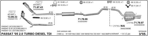 IMASAF 587000456 - Система випуску ОГ autocars.com.ua