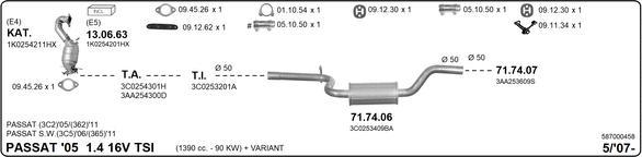 IMASAF 587000458 - Система випуску ОГ autocars.com.ua