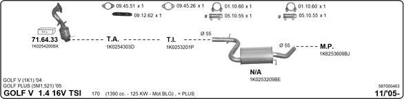 IMASAF 587000463 - Система випуску ОГ autocars.com.ua