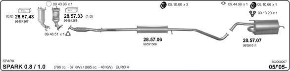 IMASAF 602000007 - Система випуску ОГ autocars.com.ua