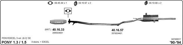 IMASAF 647000017 - Система випуску ОГ autocars.com.ua