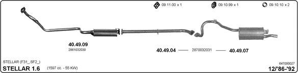 IMASAF 647000027 - Система випуску ОГ autocars.com.ua