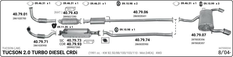 Imasaf 647000034 - Система випуску ОГ autocars.com.ua