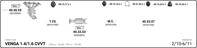 IMASAF 648000030 - Система випуску ОГ autocars.com.ua