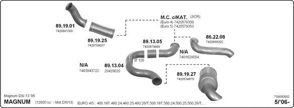 IMASAF 739000002 - Система випуску ОГ autocars.com.ua