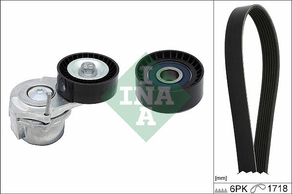 INA 529 0312 10 - Поликлиновий ремінний комплект autocars.com.ua