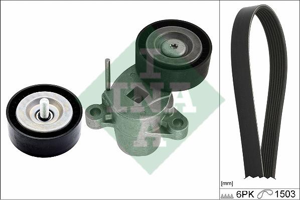 INA 529 0338 10 - Поликлиновий ремінний комплект autocars.com.ua