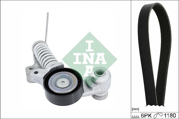 INA 529 0485 10 - Поликлиновий ремінний комплект autocars.com.ua