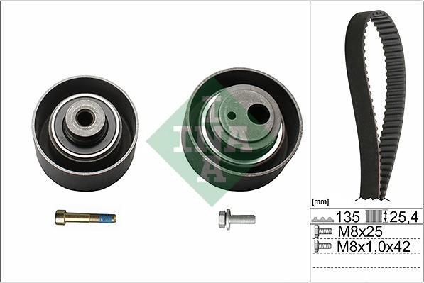 INA 530 0055 10 - Комплект ременя ГРМ autocars.com.ua