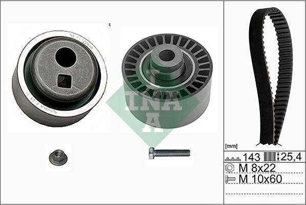 INA 530 0105 10 - Комплект ременя ГРМ autocars.com.ua