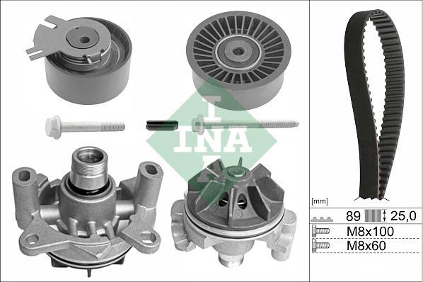 INA 530019830 - Водяной насос + комплект зубчатого ремня autodnr.net