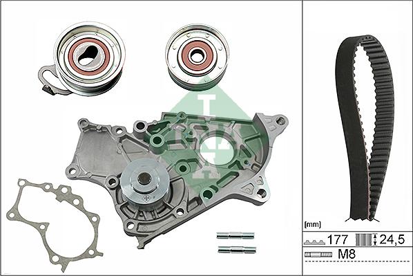 INA 530 0269 30 - Водяний насос + комплект зубчатого ременя autocars.com.ua