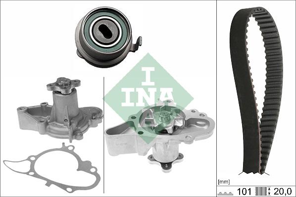 INA 530 0355 31 - Водяной насос + комплект зубчатого ремня autodnr.net