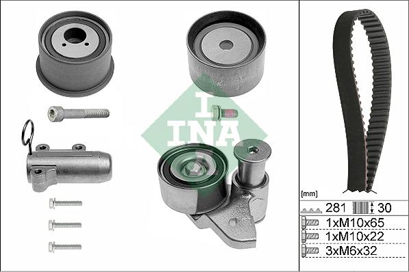 INA 530 0480 10 - Комплект ременя ГРМ autocars.com.ua