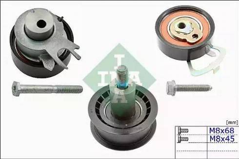 INA 530 0538 09 - Комплект роликов, зубчатый ремень autodnr.net