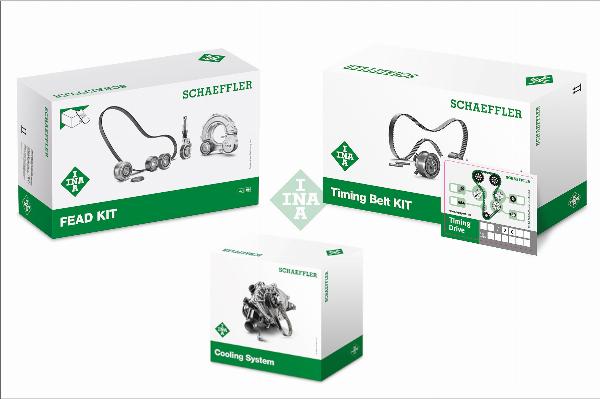 INA 530 0550 50 - Водяний насос + комплект зубчатого ременя autocars.com.ua