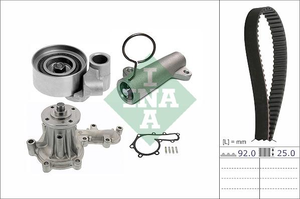 INA 530 0838 30 - Водяний насос + комплект зубчатого ременя autocars.com.ua