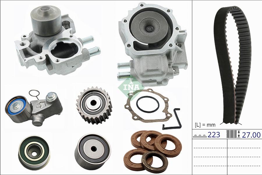 INA 530 0877 31 - Водяной насос + комплект зубчатого ремня autodnr.net