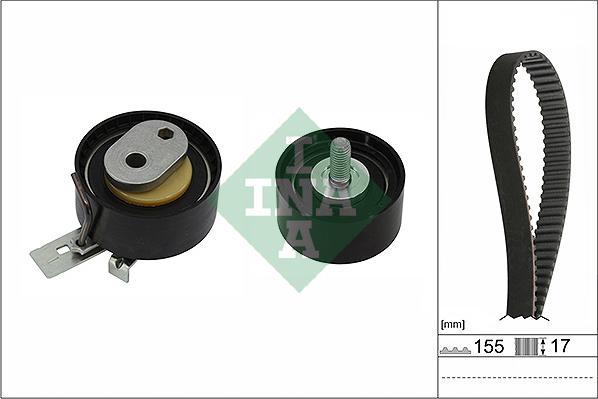 INA 530 0947 10 - Комплект ременя ГРМ autocars.com.ua