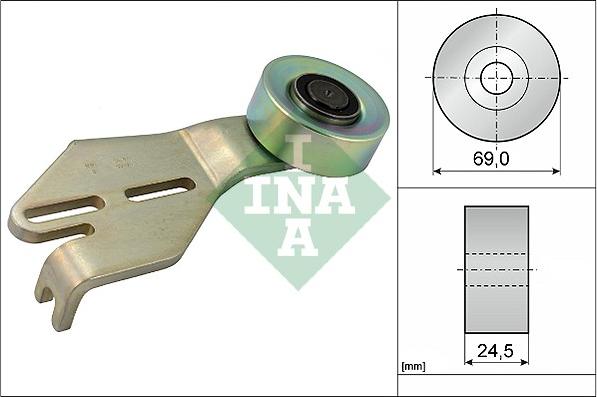 INA 531 0238 10 - Направляющий ролик, поликлиновый ремень avtokuzovplus.com.ua