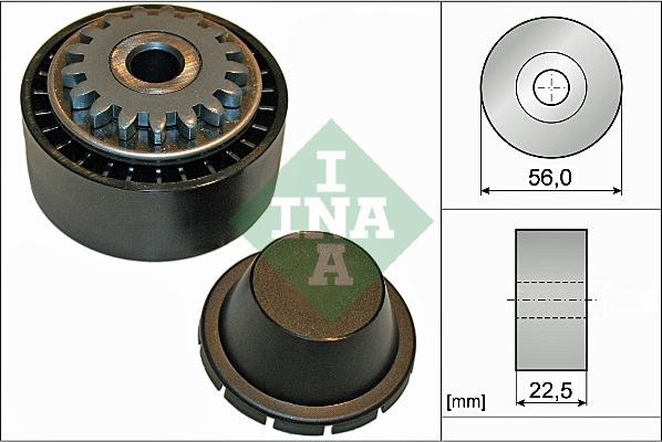 INA 531 0854 10 - Паразитний / провідний ролик, поліклиновий ремінь autocars.com.ua