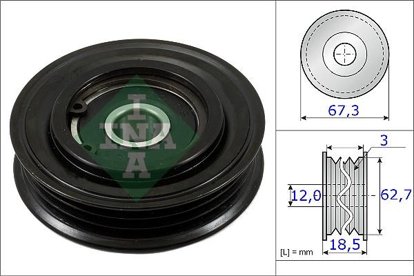 INA 531 0861 10 - Направляющий ролик, поликлиновый ремень avtokuzovplus.com.ua