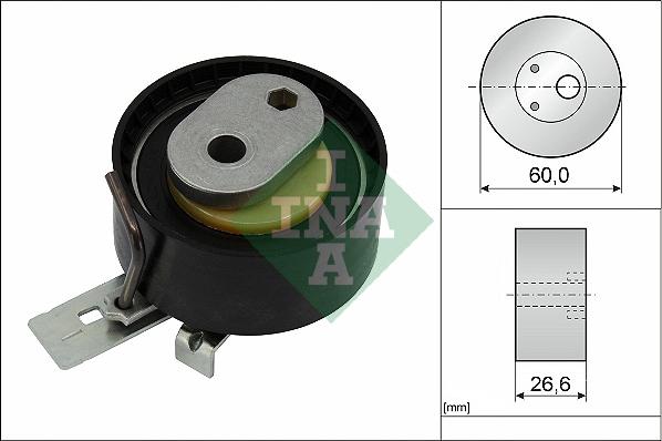 INA 531 0938 10 - Натяжна ролик, ремінь ГРМ autocars.com.ua