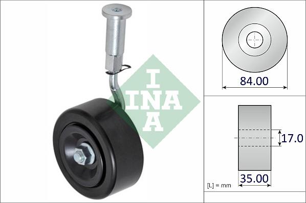 INA 531 1003 10 - Натяжна ролик, клиновий ремінь autocars.com.ua