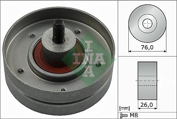 INA 532 0252 30 - Направляющий ролик, поликлиновый ремень avtokuzovplus.com.ua