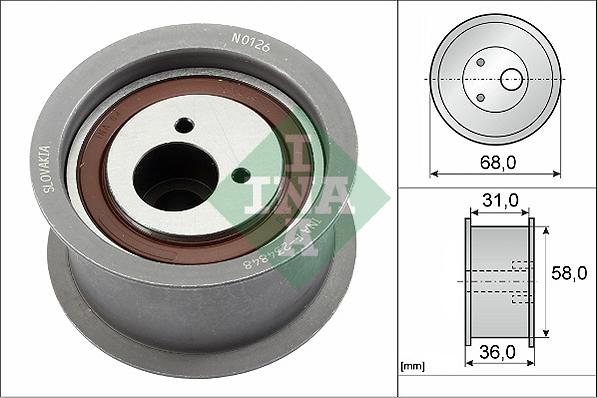 INA 532 0329 10 - Направляющий ролик, зубчатый ремень avtokuzovplus.com.ua