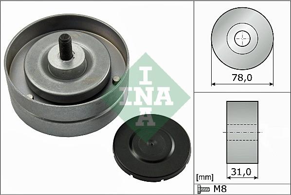 INA 532 0463 10 - Направляющий ролик, поликлиновый ремень avtokuzovplus.com.ua