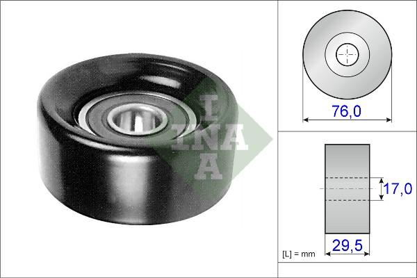 INA 532 0492 10 - Направляющий ролик, поликлиновый ремень avtokuzovplus.com.ua