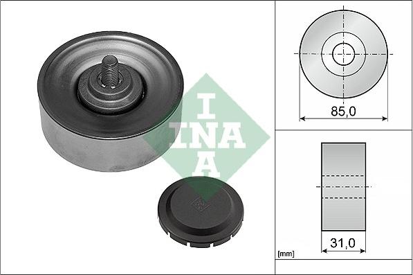 INA 532 0569 10 - Направляющий ролик, поликлиновый ремень avtokuzovplus.com.ua