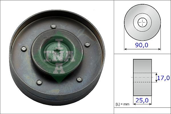 INA 532 0694 10 - Направляющий ролик, поликлиновый ремень avtokuzovplus.com.ua