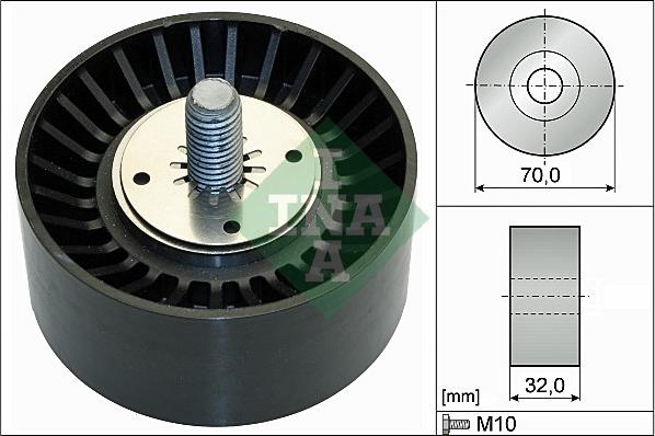 INA 532 0735 10 - Направляющий ролик, поликлиновый ремень autodnr.net