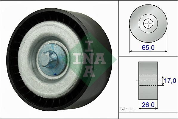 INA 532 0777 10 - Направляющий ролик, поликлиновый ремень avtokuzovplus.com.ua