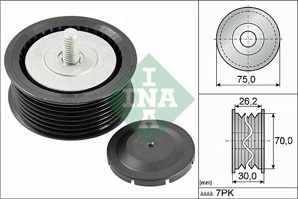 INA 532 0800 10 - Направляющий ролик, поликлиновый ремень avtokuzovplus.com.ua